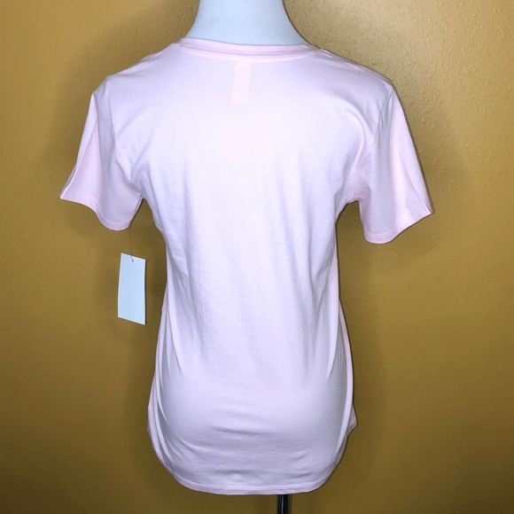 Good Life Shirt Light Pink V-Neck Basic Tee New - Picture 2 of 2